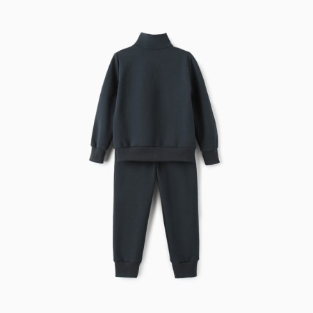 Children's costume (sweatshirt, trousers) minku color graphite, height 128 cm-10