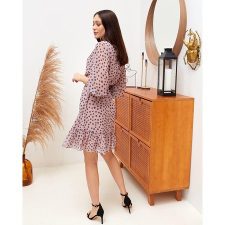 Dress summer female mist, size 42, pink color-1
