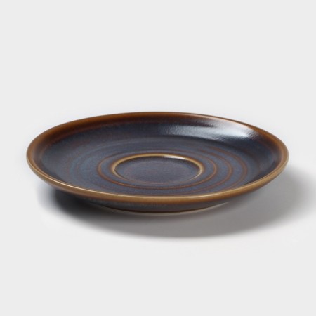 Porcelain saucer Magistro Garland, D = 14.2 cm, blue color-1