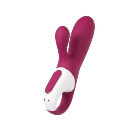 Satiffyer Hot Bunny vibrator with clitoral stimulant, red color-8