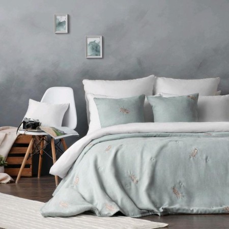Set "Mika": a cover of 160 x 220 cm, pillowcases 40 x 40 cm - 2 pcs, blue-1