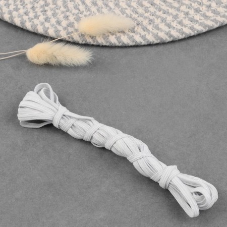 Rubber band, 5 mm, 5 m, white color
