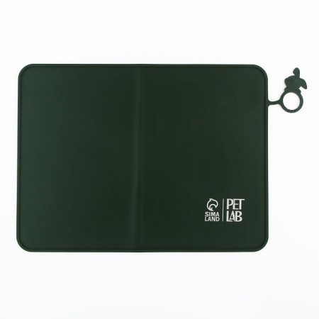 Silicone rug for a bowl, 40 x 30 cm, green-2