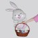Foil ball 44 "Bunny", figure