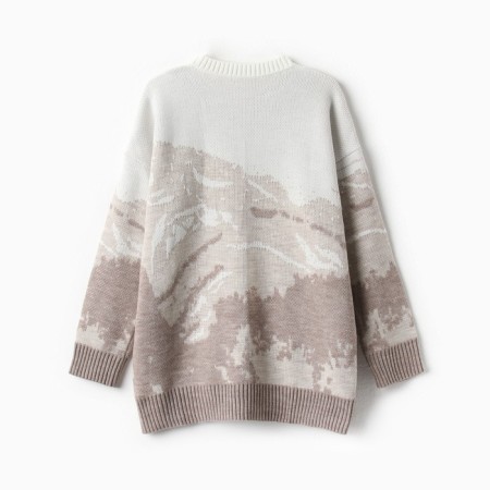Jumper female minku: casual collection beige color, rr 42-44-12