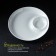 Porcelain dish with a boat of the White Label, D = 25 cm, white color