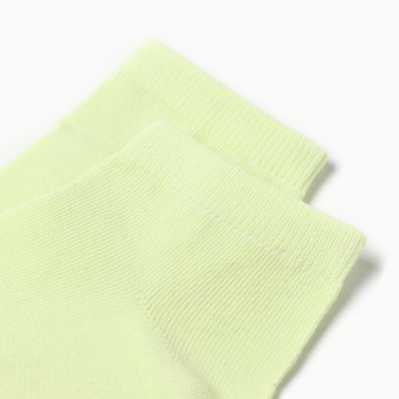 Women's socks shortened, light green color, size 23-25-1