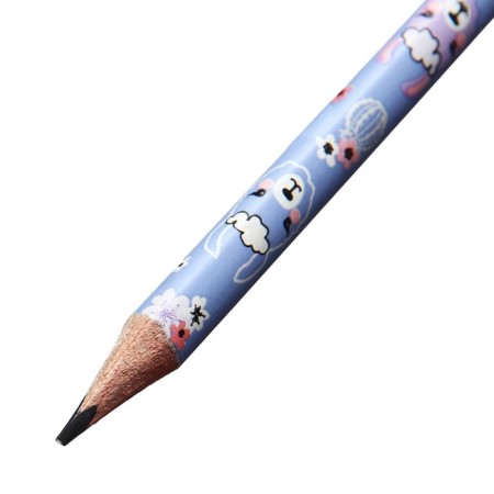 Pencil Chernographic 2 mm Happy Graphix "Circus. Lama", NV, three -sided-2