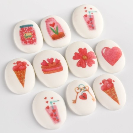 Sugar sprinkling with a mix of mix: “love” for decor of cupcakes, cake, drinks, 20 g.-3