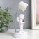 Souvenir Polystone Light "Lamp - Angels with heart" White mix 7.5x7.5x18 cm
