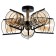 Maintenance chandelier 5he27 40w Black 43x14x21cm Bayerlux