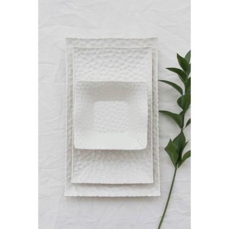 Ceramic serving "airiness", 35.5 × 19.5 cm, white color-3