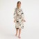 Women's bathrobe Ethel "Gchay" sleeve 3/4, size 46-48, waffle 200g/m2, 100% cotton