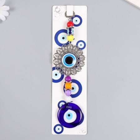Suspension from the evil eye "openwork medallion" 23.2 cm mix-3