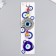 Suspension from the evil eye "openwork medallion" 23.2 cm mix