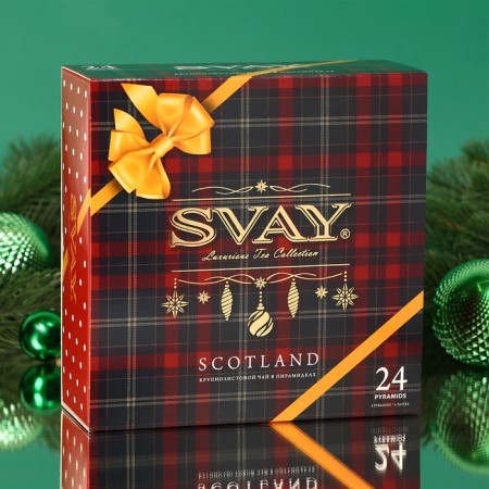 New Year. Tea Assorted Svay Scotland in Pyramids, 12 p * 2.5 g