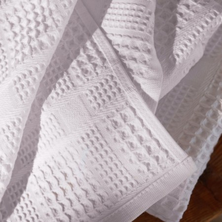 Waffle towel SL Home: Chess "Blanc de Blanc" 100x180 cm, 100% cotton, 350 g/m2-2