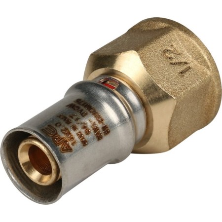 Stout SFP-0002-001216, 1/2 "x 16 mm, internal threads, brass