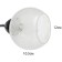 Avtal chandelier 2he27 40W black-chromium 53x20x23 cm Bayerlux
