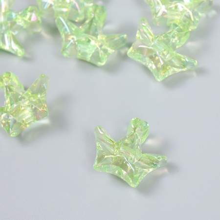 Busina Plastic for creativity "Crown" transparent green 1.5x2.9x2.5 cm