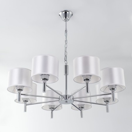 Cauces "Douglas", 8x75W E27, white 65x65x150 cm-1