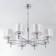 Cauces "Douglas", 8x75W E27, white 65x65x150 cm