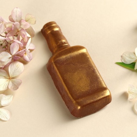 Chocolate bombing in the form of a bottle “Shine brighter” with Marshmellow, 50 g.-2