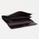 Women's wallet on the button, the color is dark brown