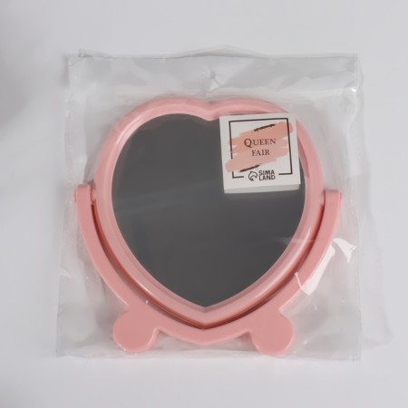 Desktop mirror, with a frame for a photo, a mirror surface 12.7 × 13 cm, color mix-4