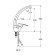 Santek Mavis kitchen mixer, high spout, chrome