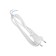 A network cord with a fork, 1.5 m, SHVVP 2 x 0.5 mm2, white