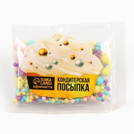 Sugar confectionery: pink. yellow, purple, 25 g.-1