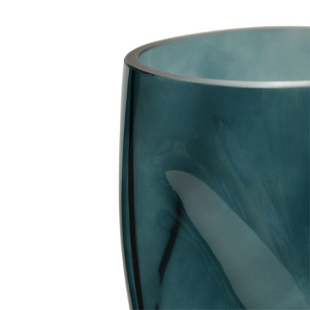 Decorative vase of glass "Dynamics", 135 × 135 × 175 mm, blue color-3