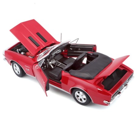 MASTO DIE-CAST 1967 Chevrolet Camaro SS 396 Convertible, 1:18, Red color-8