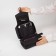 Cosmetic bag, 2 parts on lightning, with hook, black color