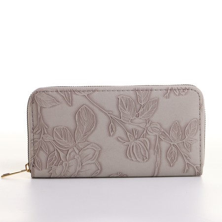 Women's wallet with lightning, gray color-1