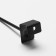 Hook for economy panels, d = 4 mm, l = 10 cm, black matte color