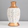 Housing table "Housing" 1x40W E14 white/gold 22x22x38cm