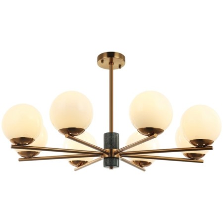 SHARO 8XE27 40W rush chandelier, size 85x85x56.5-96.5 cm, bronze color