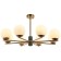 SHARO 8XE27 40W rush chandelier, size 85x85x56.5-96.5 cm, bronze color