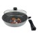 Deep pan -Panair Sogretta, removable handle, with a lid, cast aluminum, d = 28 cm