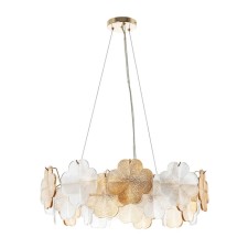 Suspended chandelier Arte Lamp Mallika A4077SP-7GO, E14, 7x40 W, 60x60x22 cm, golden