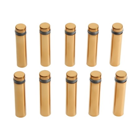 Remote holder for plates, 12x50 mm, color gold, set 10 pcs.