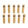 Remote holder for plates, 12x50 mm, color gold, set 10 pcs.