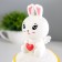 Nightlight "Bunny on the Moon" LED 1W 3x LR44 white 10x10x17cm Risalux