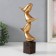 Souvenir Polystone "Four Golden Birds - Pyramid" 14x5x25 cm