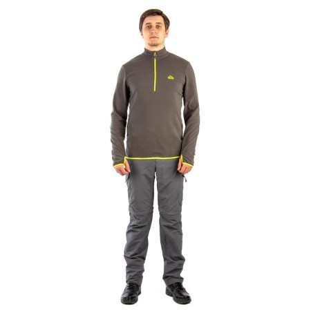 Payer Sweatshirt "Tahoe", fleece 150g, gray with lemon, rr 40-42 Height 170-176-2