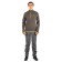 Payer Sweatshirt "Tahoe", fleece 150g, gray with lemon, rr 40-42 Height 170-176