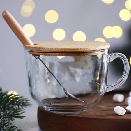 Glass glass "Cozy New Year", 400 ml-1