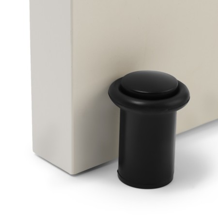 Door stop u301bl, d = 27 mm, h = 57 mm, black color is black-4